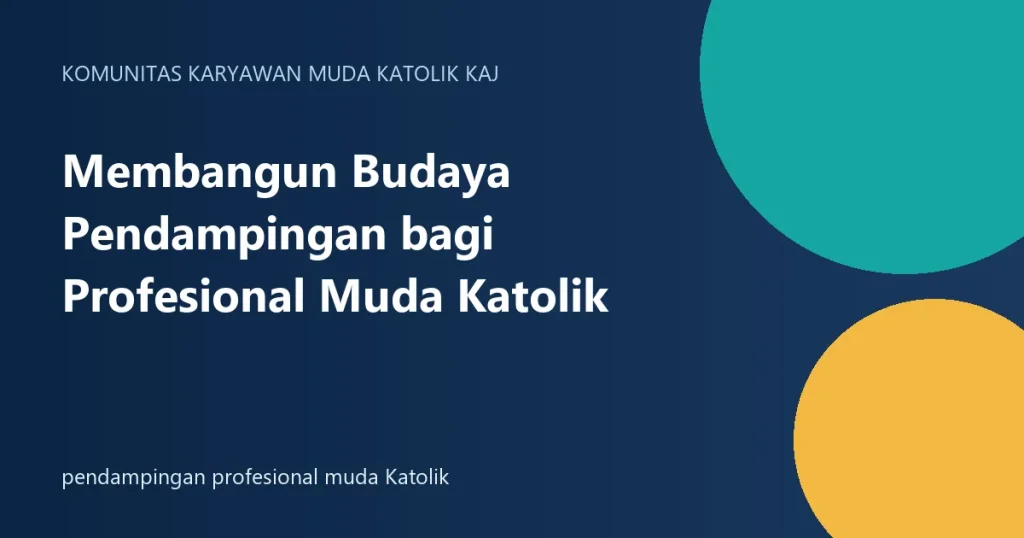 pendampingan profesional muda Katolik